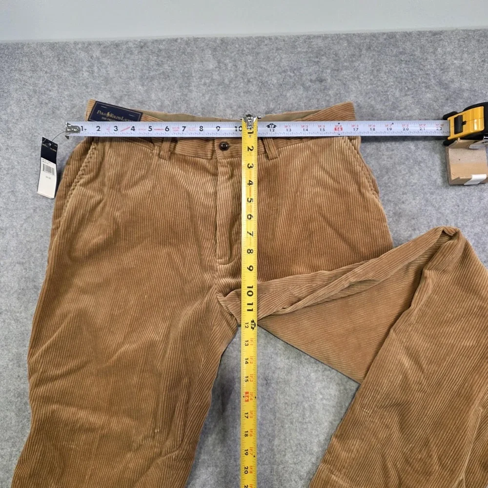 Polo‎ Ralph Lauren Pants Mens 35x32 Brown Corduroy Preston Prospect Chino NWT